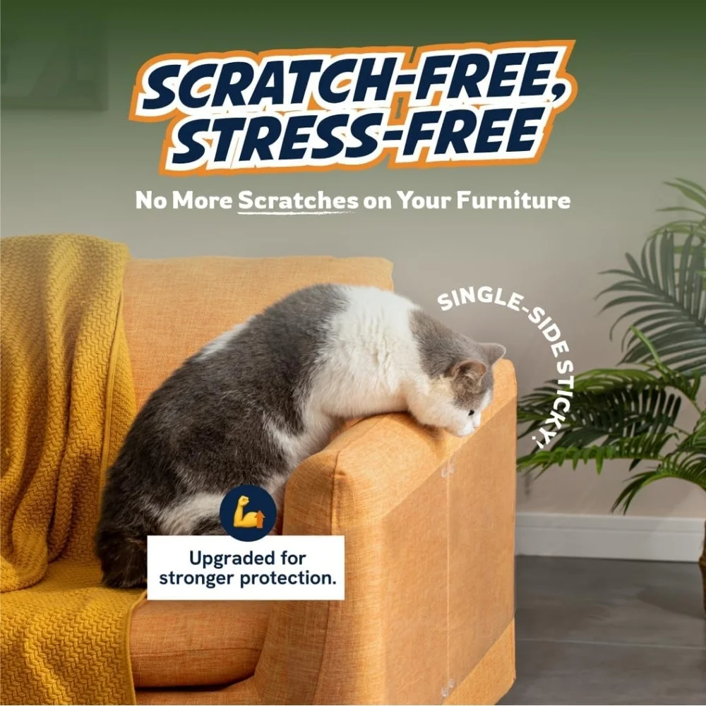 Clear Furniture Protectors for Cats - 10 Pack